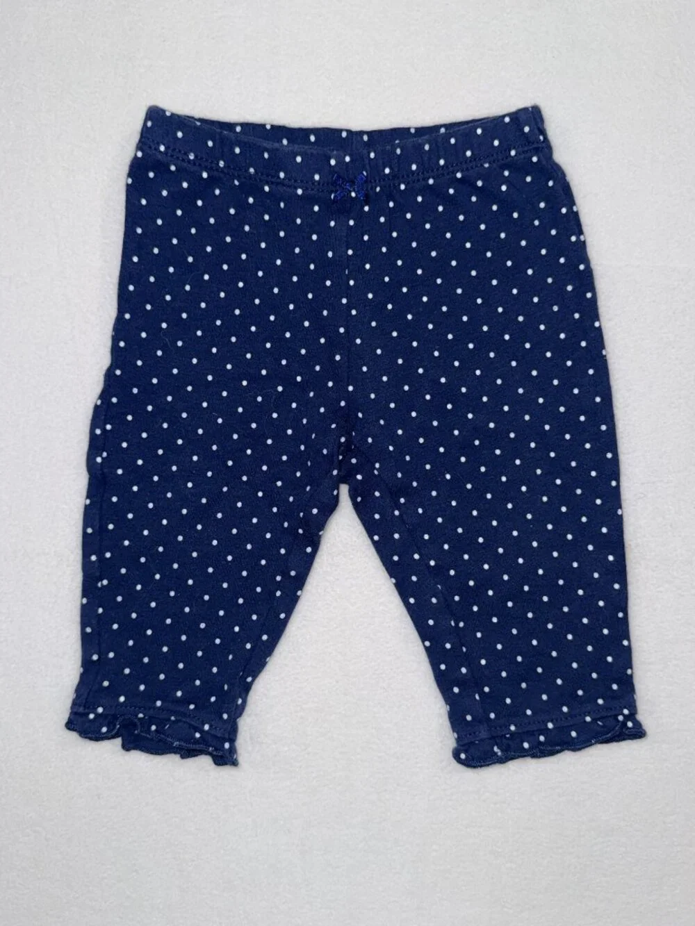 Carter's Girl Hoodie Outfit | Pink Hooded Top + Polka Dot Leggings Size 6M GUC